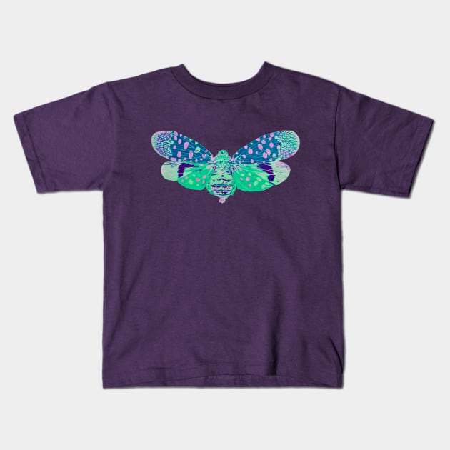 Spotted Lantern Fly Kids T-Shirt by RaLiz